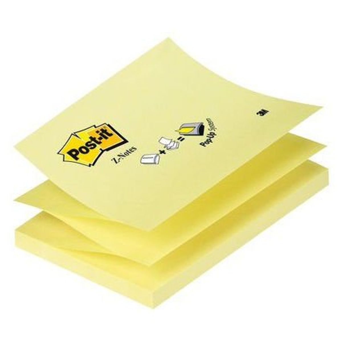 Post-It Z-blok, 76 x 127 mm, 100 ark