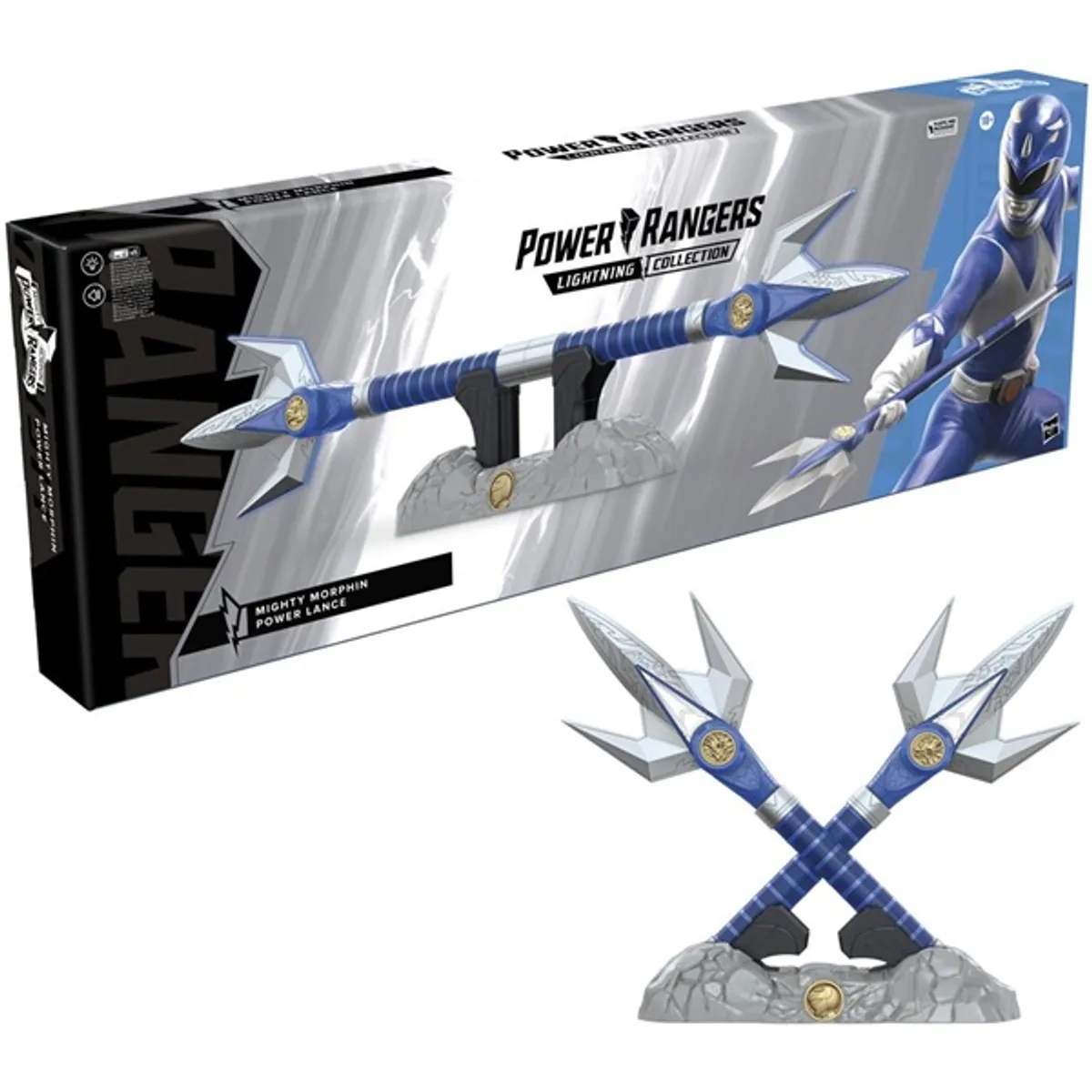 Power Rangers - Mighty Morphin Blue Ranger Power Lance - Lightning Collection