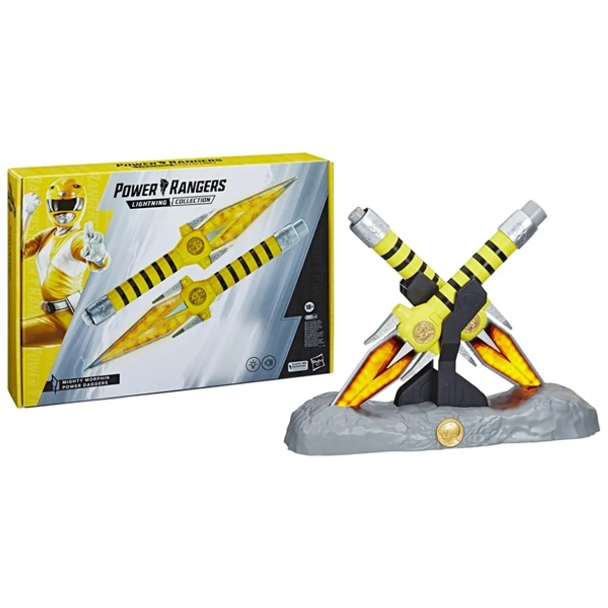 Power Rangers - Mighty Morphin Yellow Ranger Power Daggers - Lightning Collection