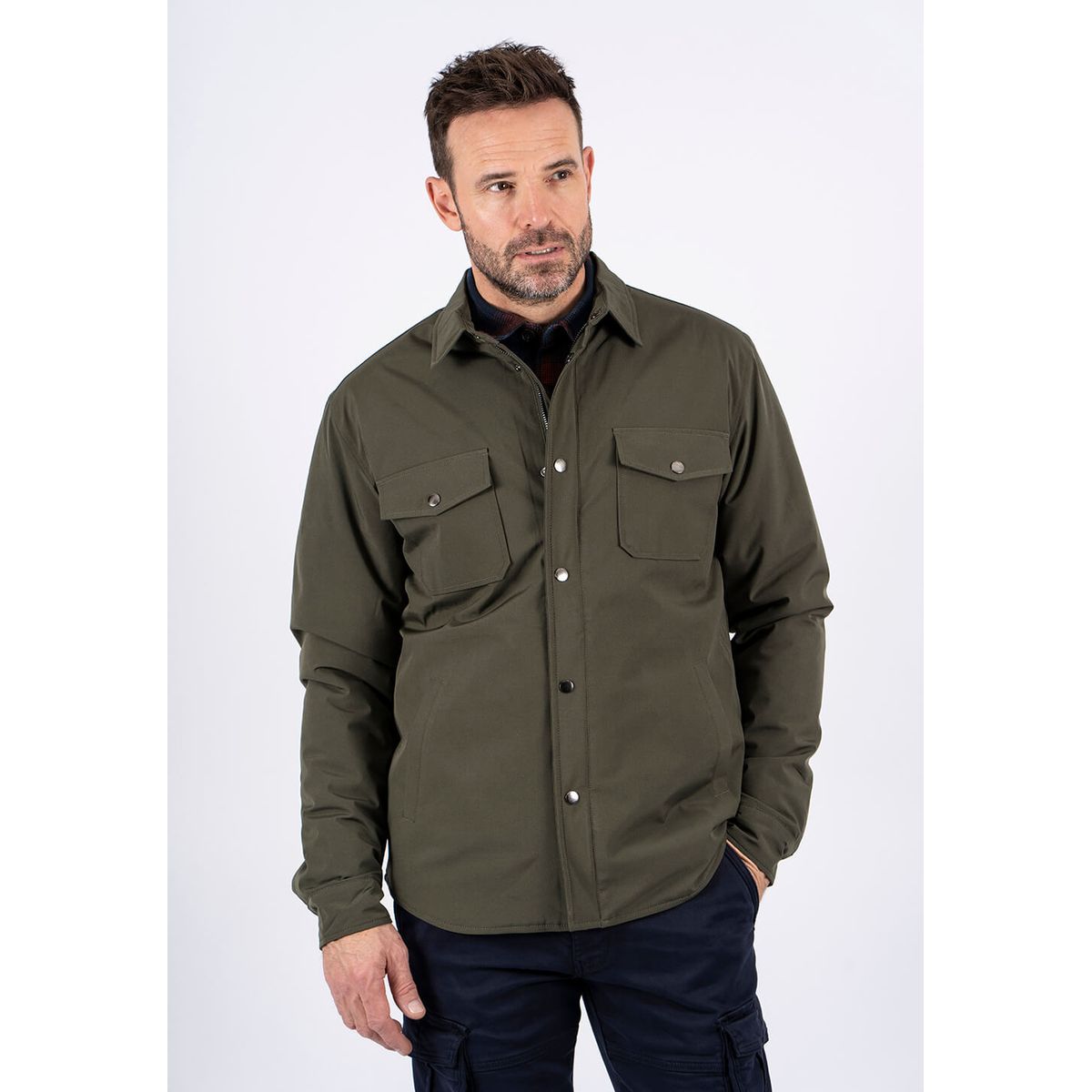 Pre End - Collins overshirt / jakke i army