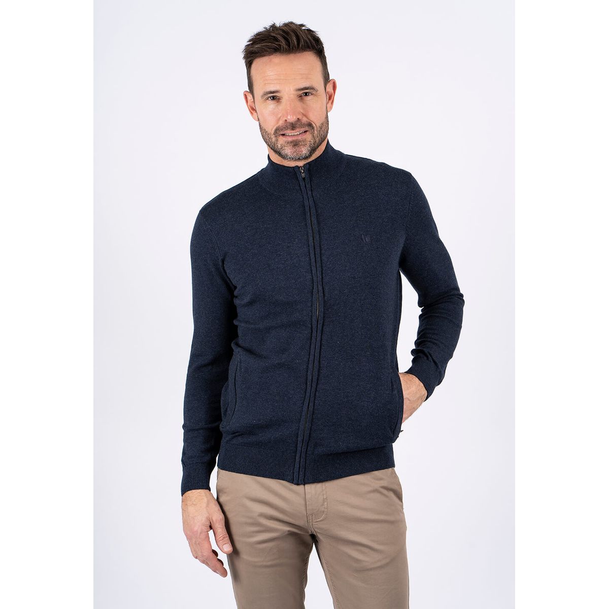 Pre End - Malcom stik cardigan i navy