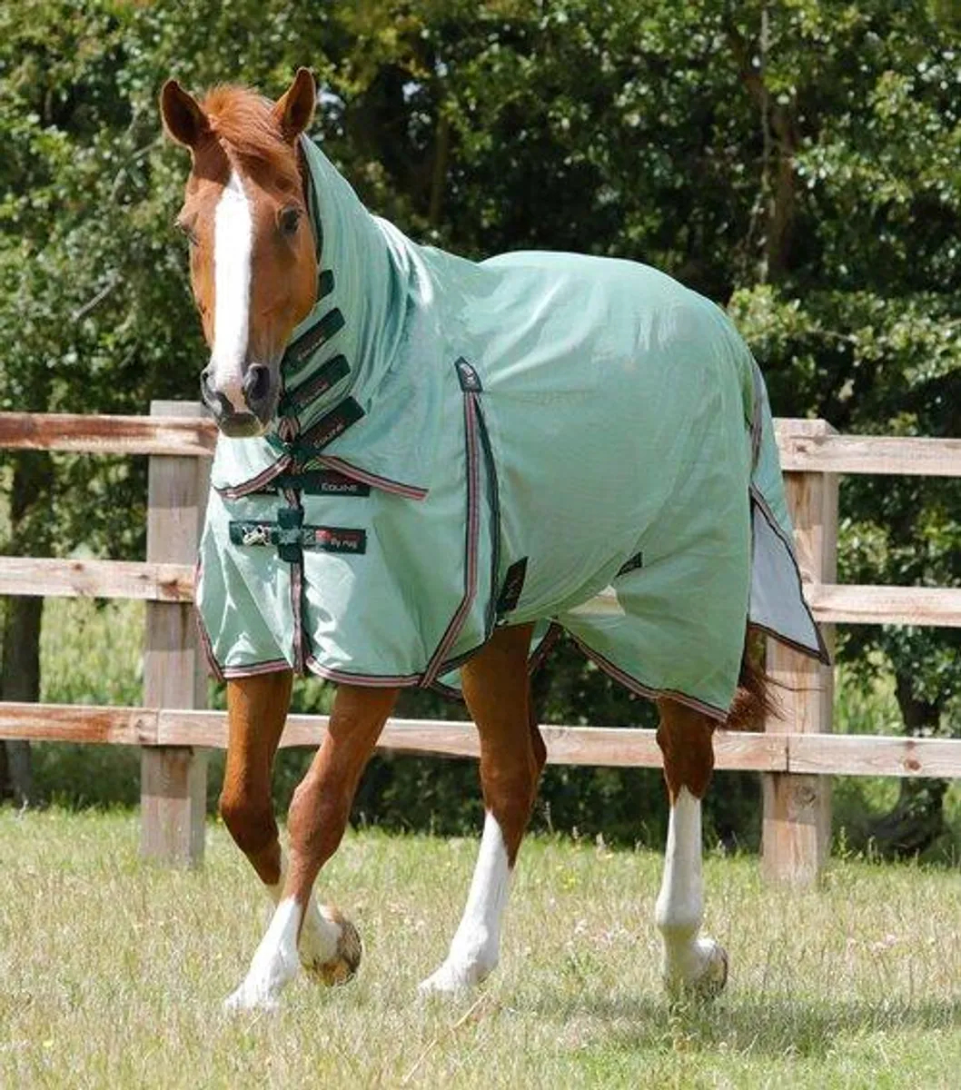 Premier Equine Combo Mesh Air insektdækken - Mint Grøn - 6,3" (140cm)