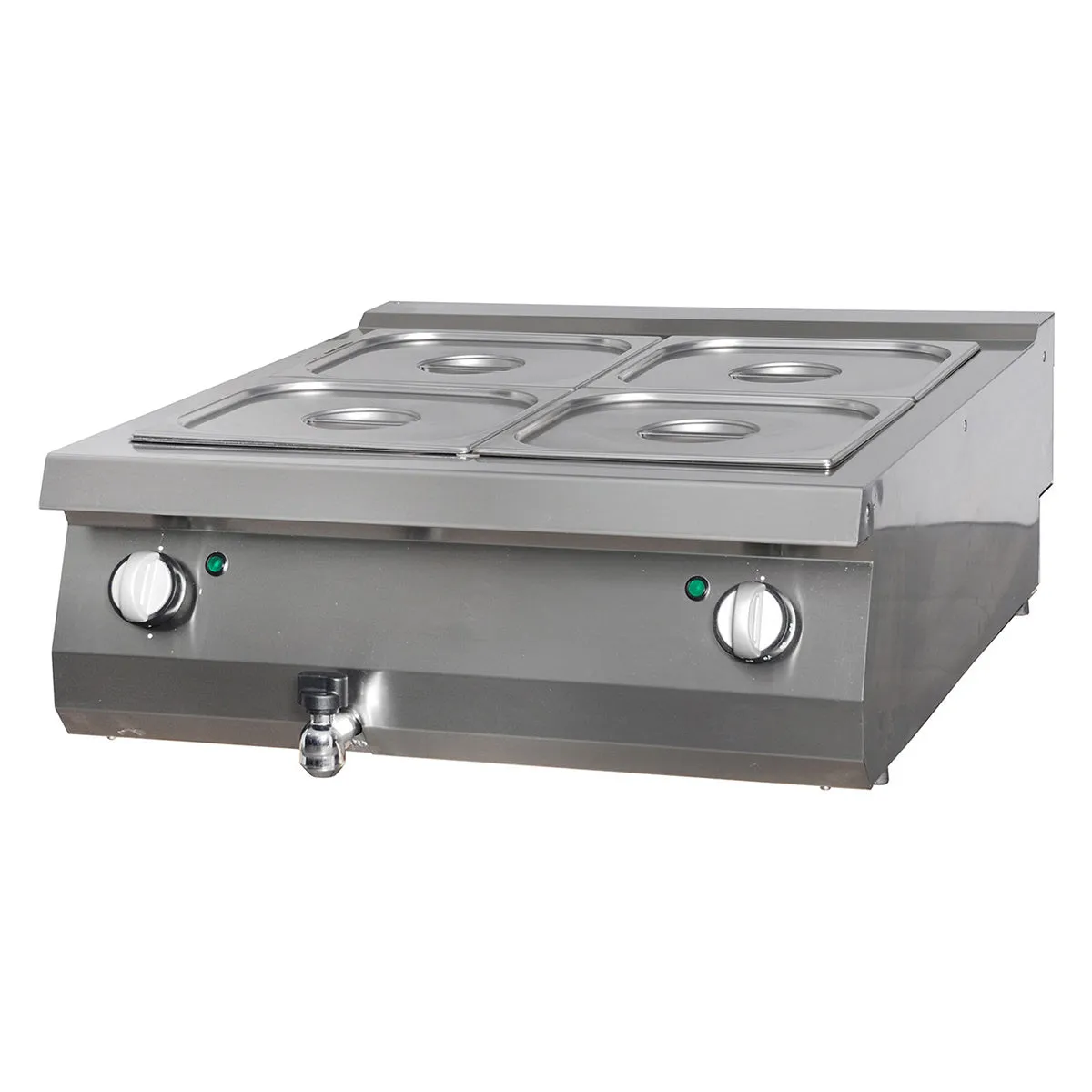 Premium Bain Marie - Dobbelt enhed - 90 cm dyb - Elektrisk