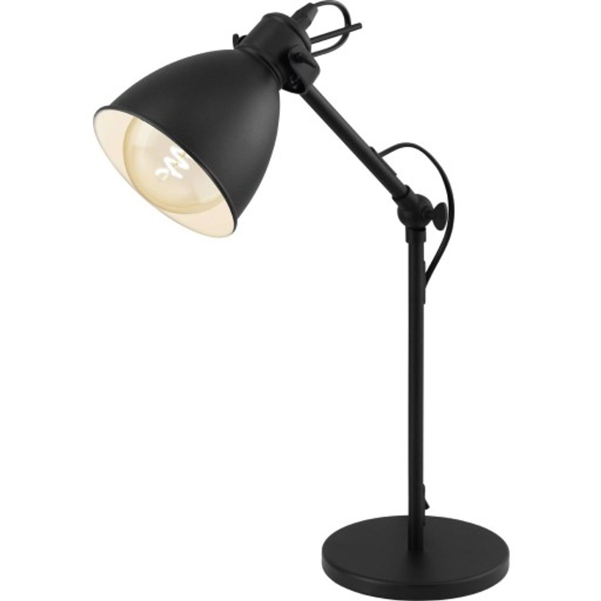 Priddy Bordlampe, E27, H425, sort