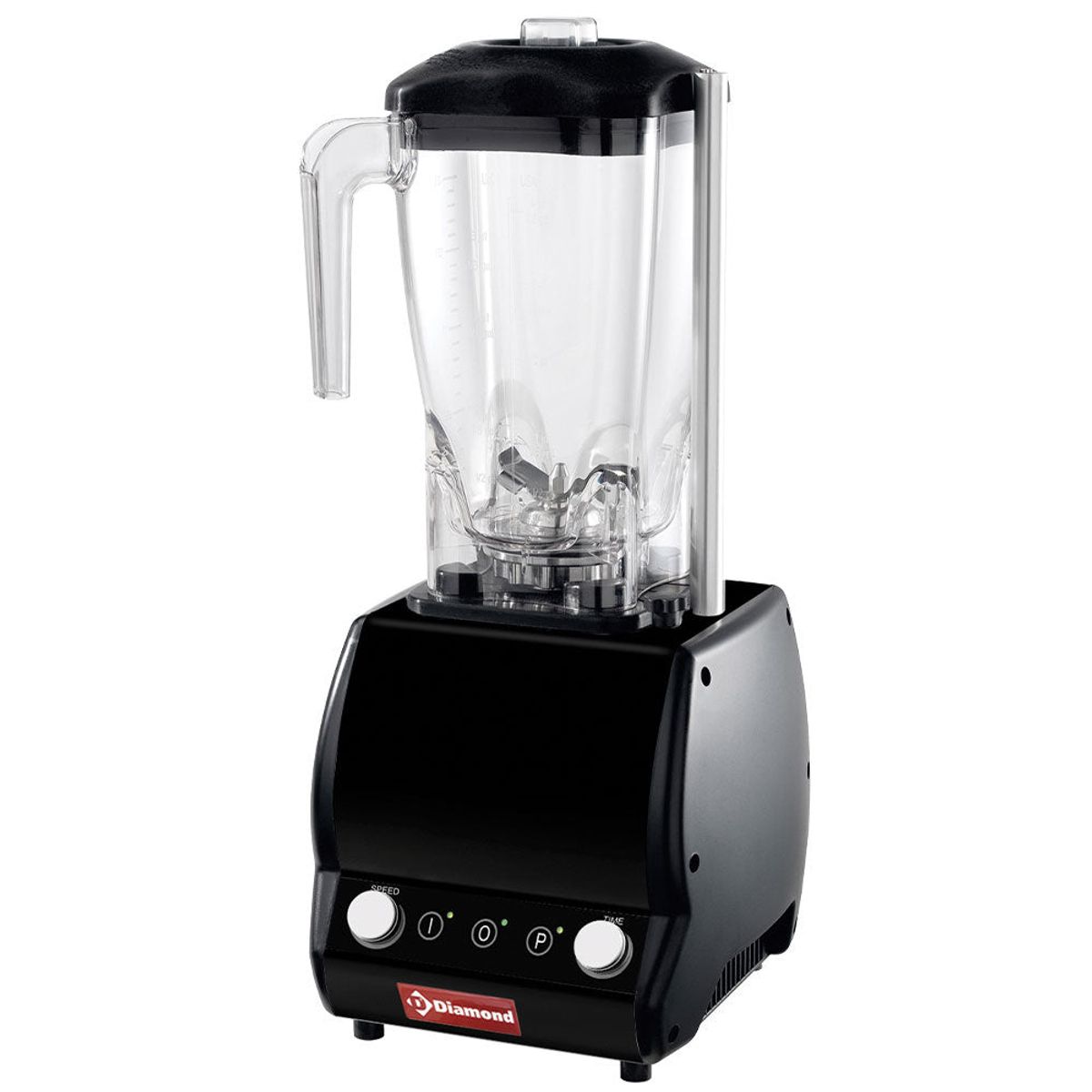 Professionel blender, firkantet glas 2 liter, med timer - hastighedsvariator