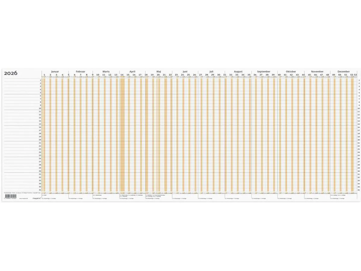 Projekt Planner Brun 2026