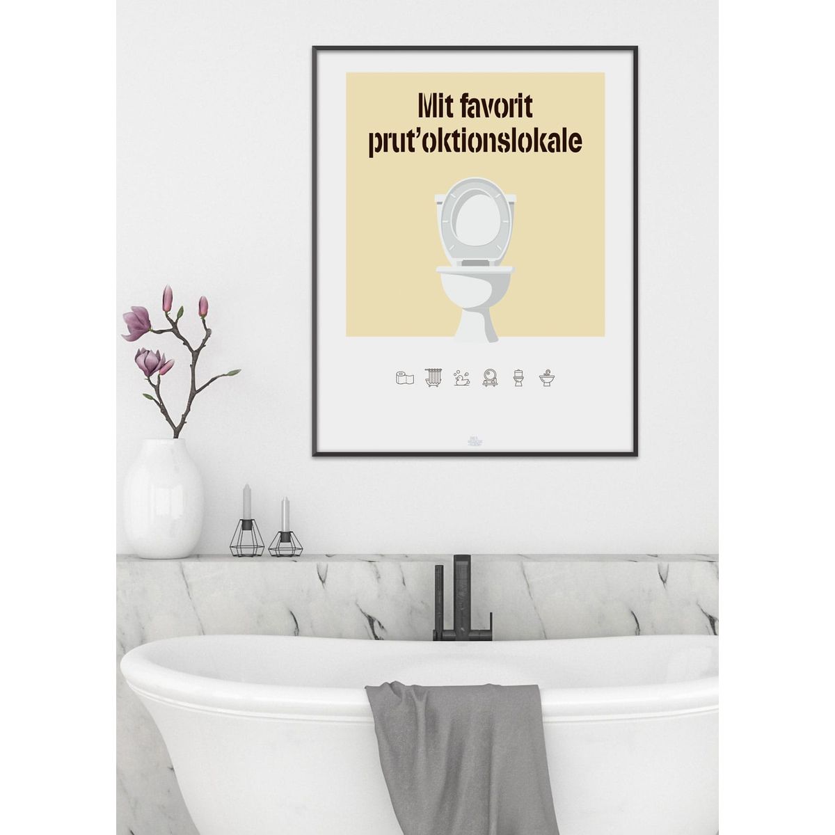 Prutoktionslokale-plakat - 30 x 40 cm - Kr. 219,-