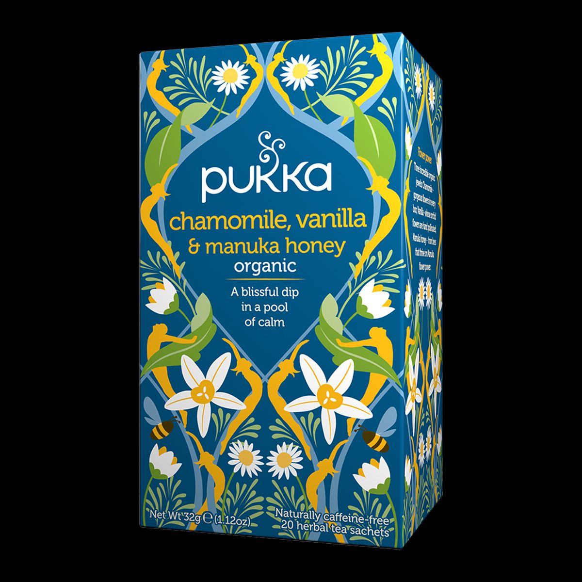 Pukka Chamomile, vanilla & Manuka honey Brev te