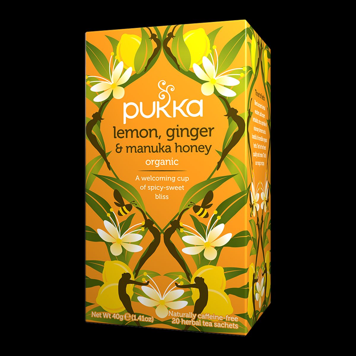 Pukka Lemon, Ginger og manuka honey Brev te