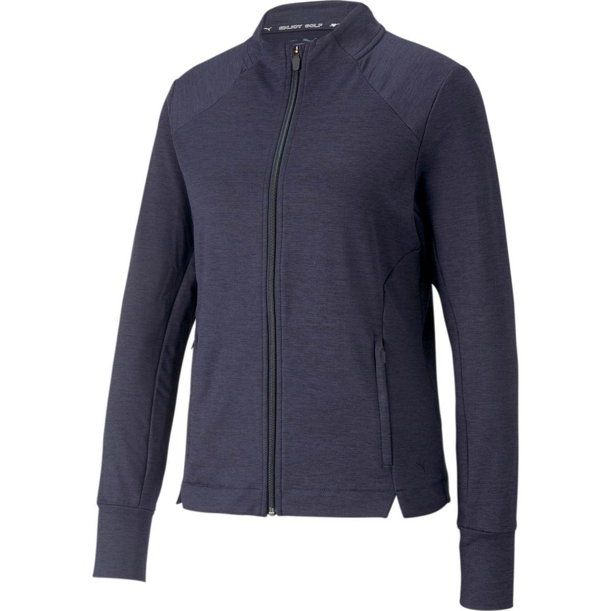 Puma Cloudspun Heather Full Zip Dame Jakke - Navy Blazer Heather - Str. XS