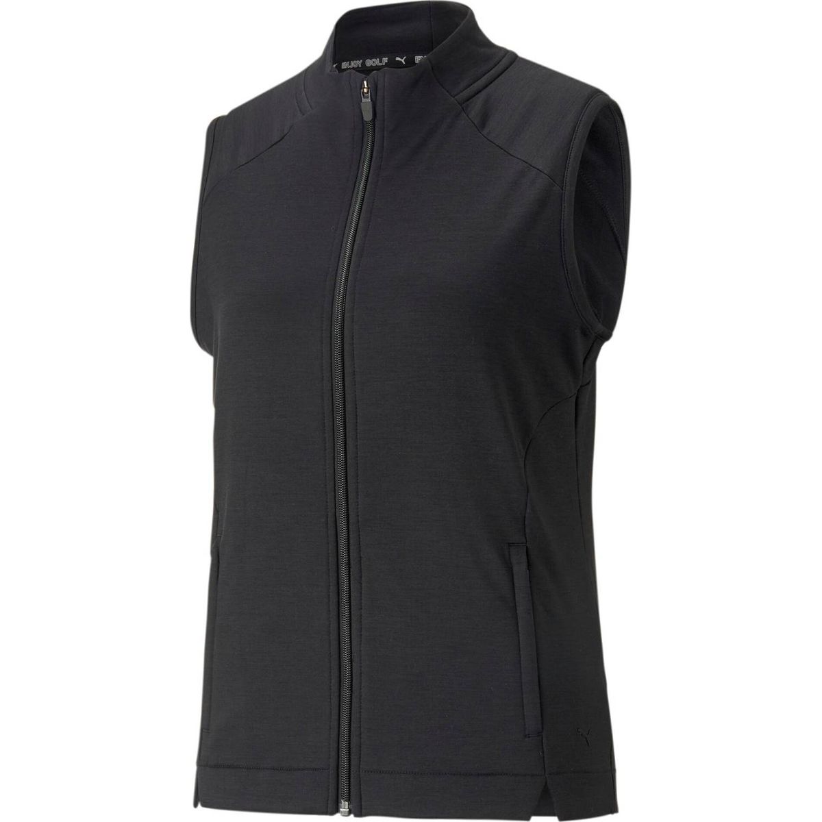 Puma Cloudspun Heather Full Zip Dame Vest - Puma Black Heather - Str. XXS