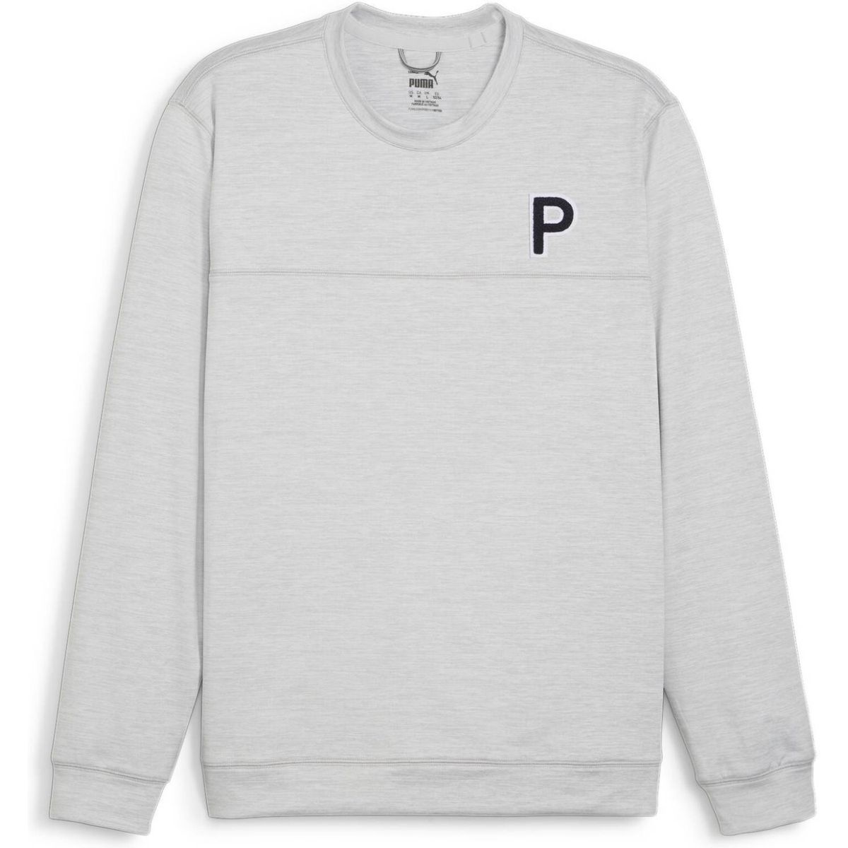 Puma Cloudspun Patch (2024) Herre Pullover - Ash Gray Heather - Str. M