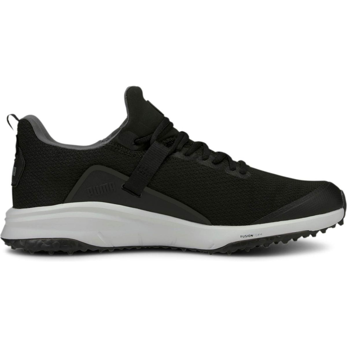 Puma Fusion Evo Drenge Golfsko Uden Spikes - Puma Black/Puma Black - Str. 39 Normal