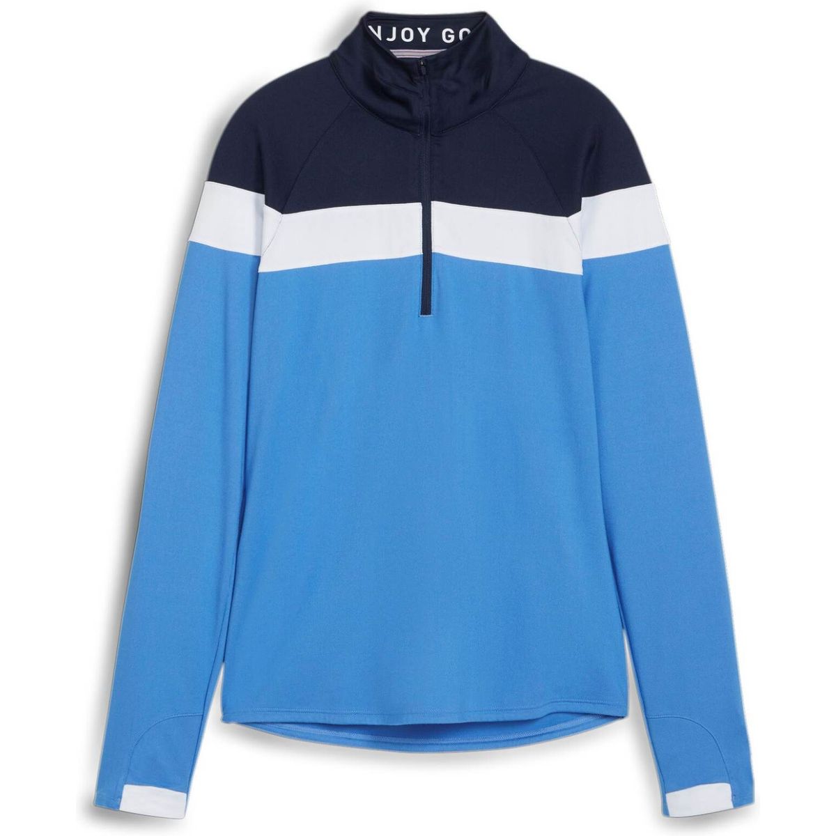 Puma Lightweight 1/4 Zip Dame Pullover - Deep Navy/Blue Skies - Str. XL