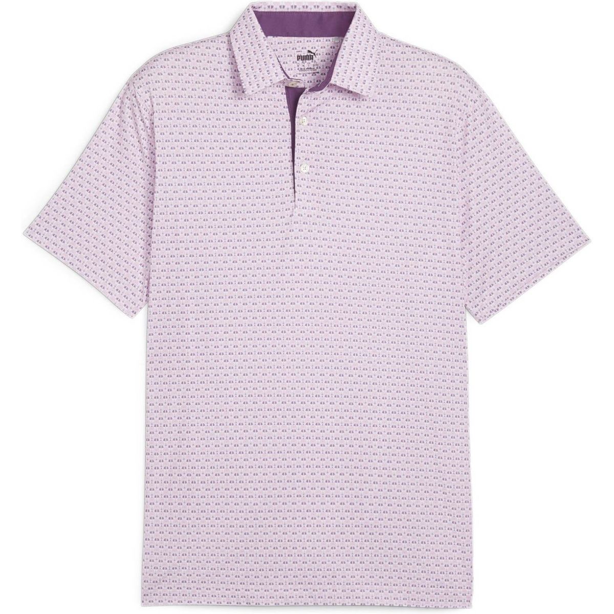 Puma Mattr Palm Deco (2024) Herre Poloshirt - Crushed Berry/Pink Icing - Str. L