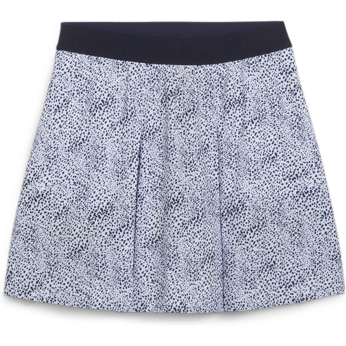 Puma Pleated Microdot Skirt (2024) Dame Nederdel - White Glow/Deep Navy - Str. XXL / Normal