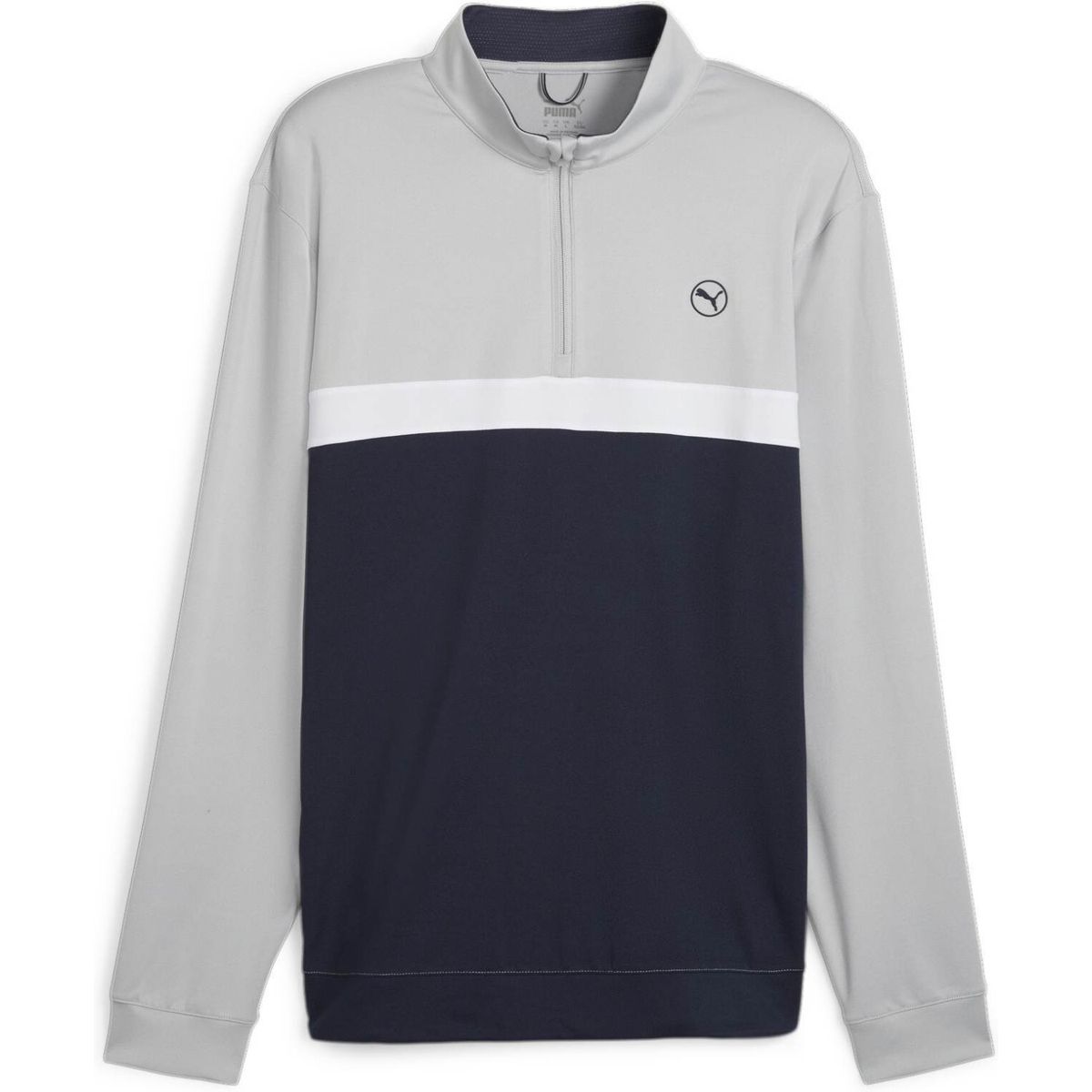 Puma Pure Colorblock (2024) Herre Pullover - Ash Gray/Deep Navy - Str. XXXL