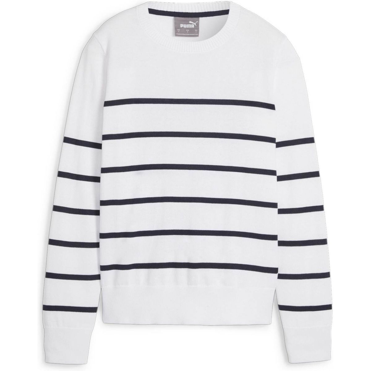 Puma Resort Sweater (2024) Dame Pullover - White Glow/Deep Navy - Str. L