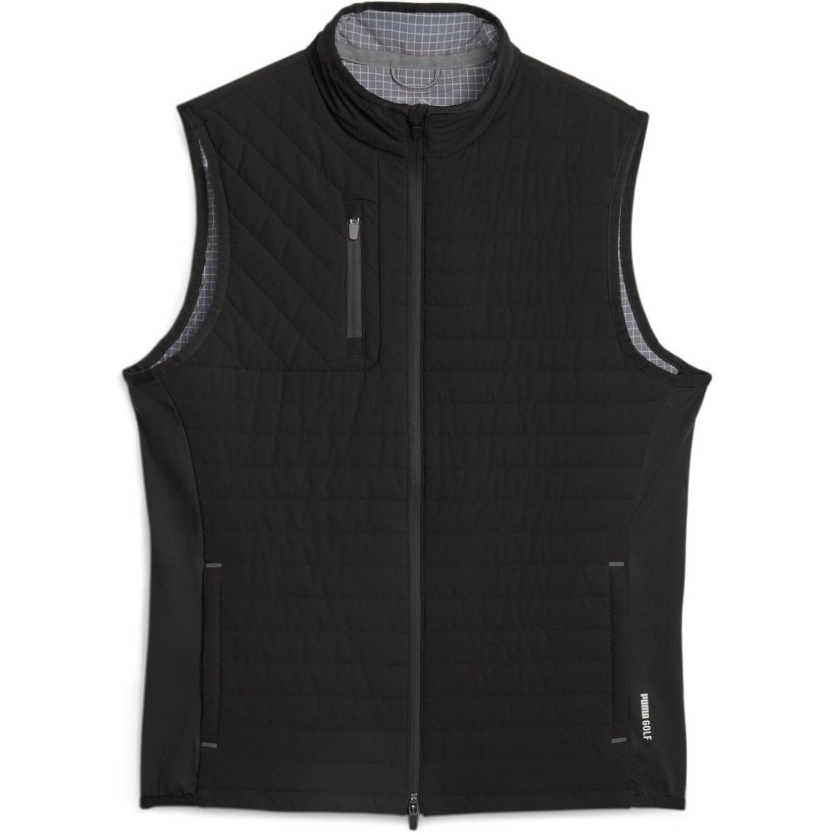 Puma Scotia Quilted Herre Vest - Puma Black/Slate Sky - Str. XS