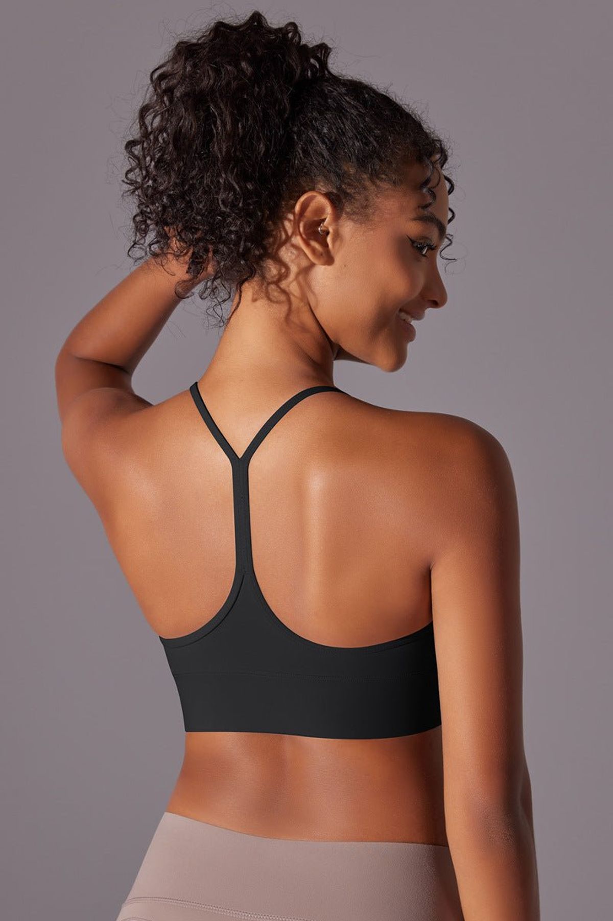 PureFlex Strappy Sports bh Black - Medium / Black