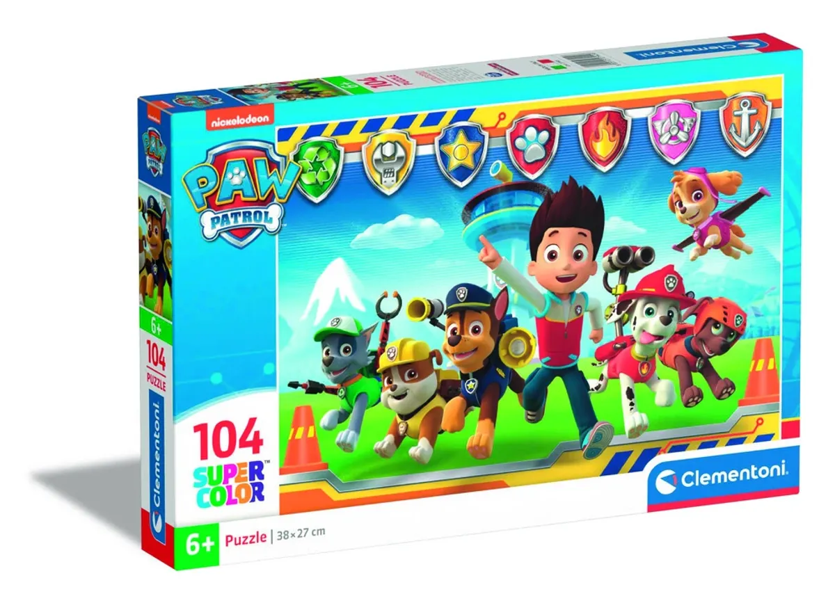 Puslespil Paw Patrol 1, 104 brikker