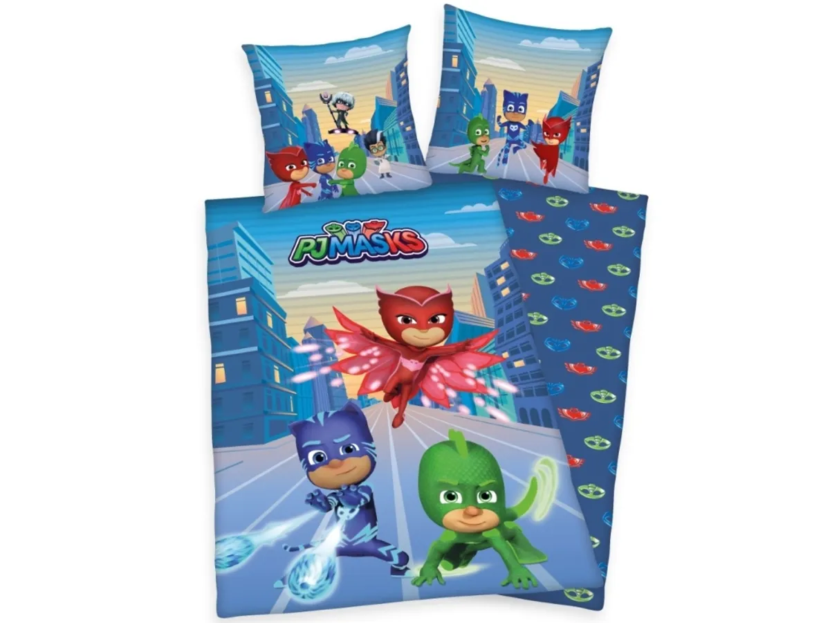 Pyjamasheltene (Pj Masks) Sengetøj - 100 Procent Bomuld