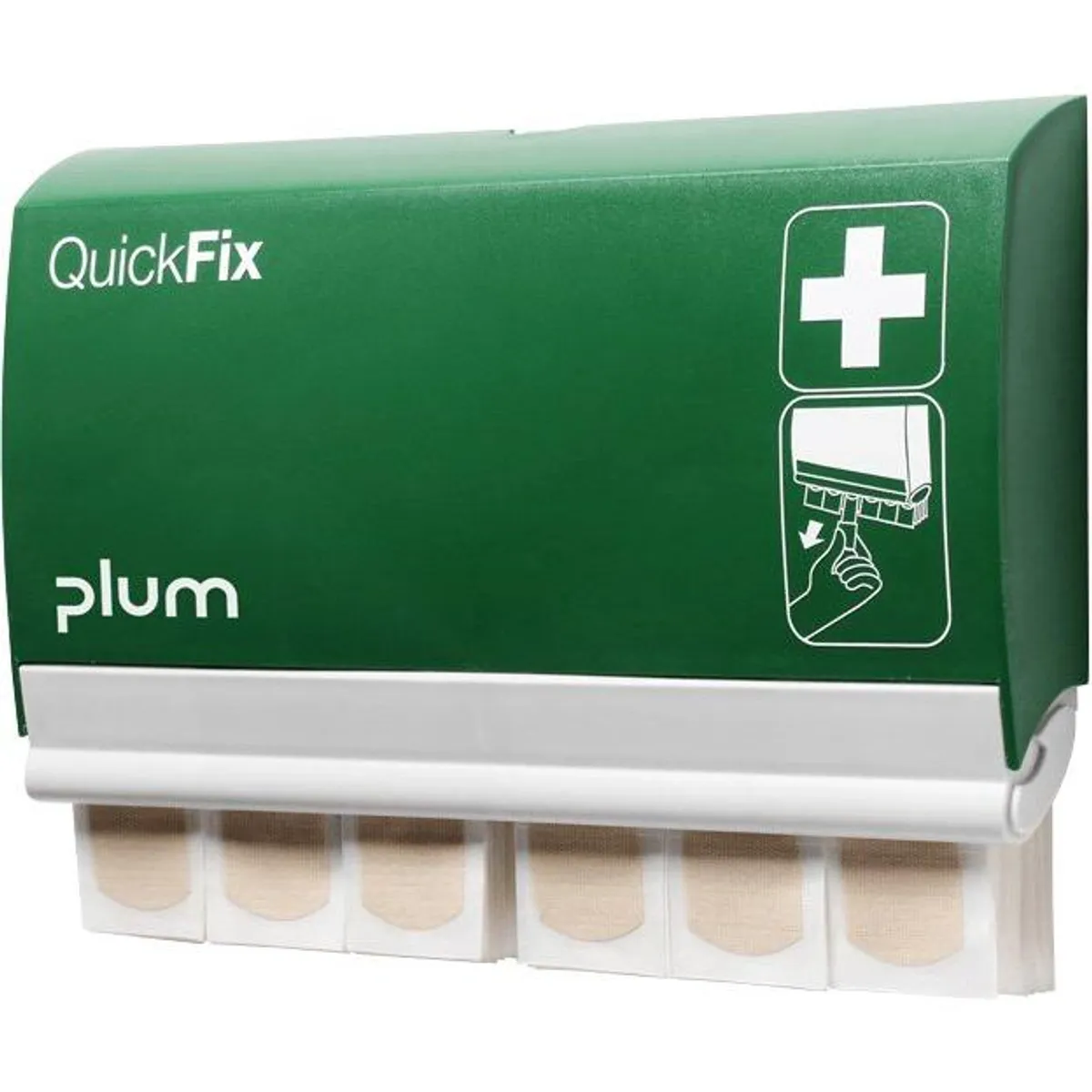 QuickFix Plaster dispenser med 2 x elastic refiller