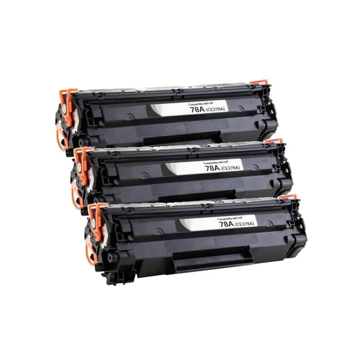 Rabat sæt! 3 stk HP 78A sort toner 6.300 sider i alt - Kompatibel - CE278A