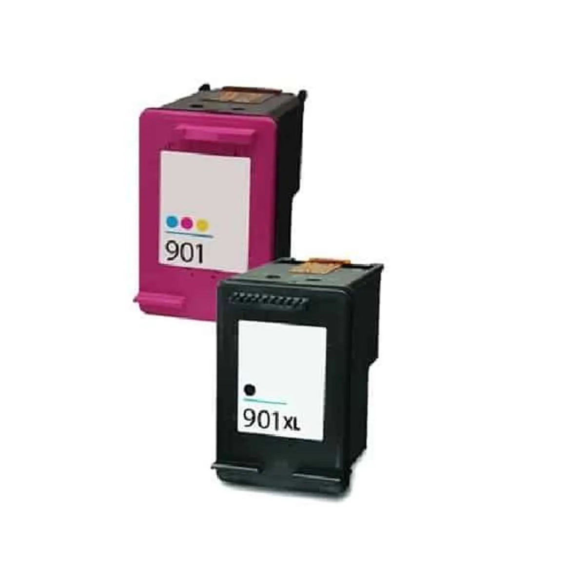 Rabat sæt! HP 901XL - 1 x Sort 1 x Farve - Kompatibel - 901XL - 33 ml