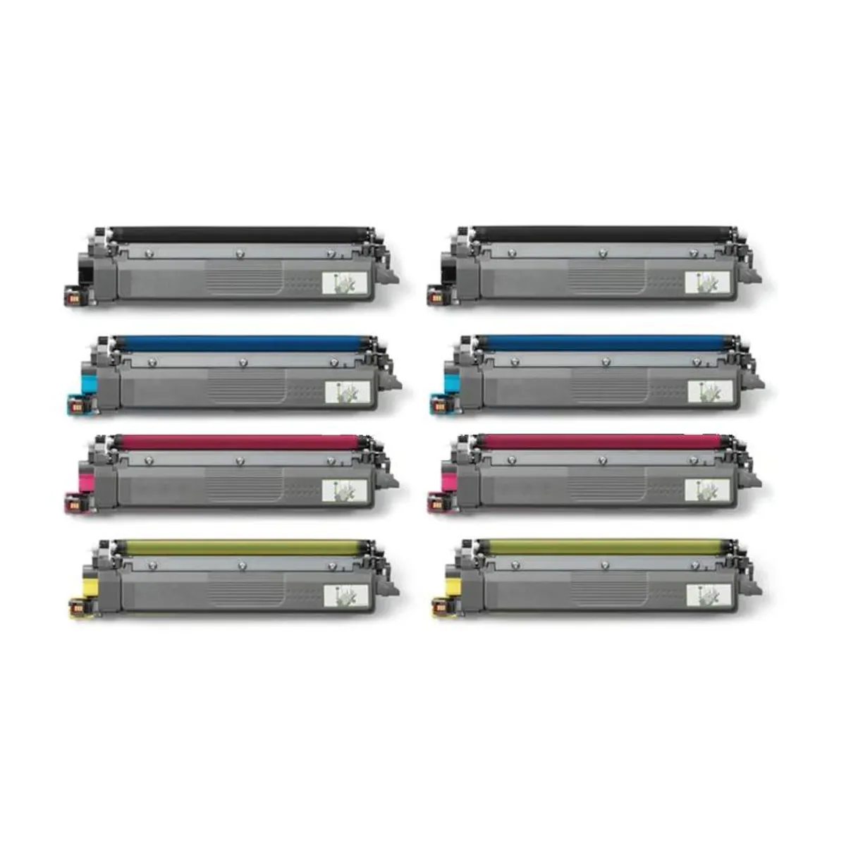 Rabat sæt! TN248 - 2 stk BK-C-M-Y toner 8.000 sider - Kompatibel Brother 8 farver