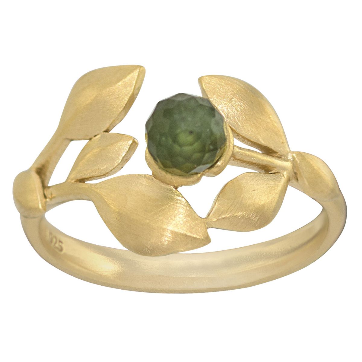 Rabinovich, Elegant Touch Ring, Green Serpentine/Forgyldt