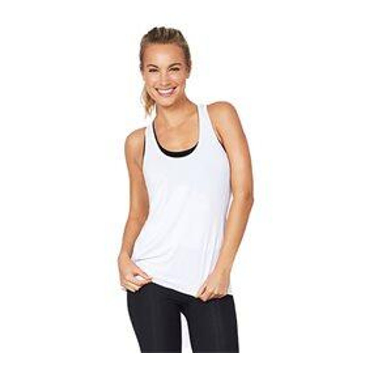 Racerback Tank Top Active hvid str. XL - 1 stk