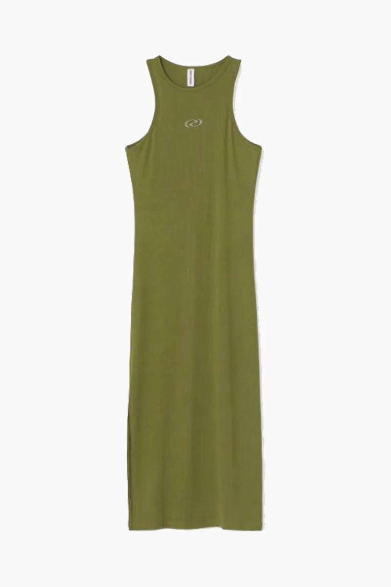 RaffaRS Dress - Bronze Green - Résumé - Grøn M