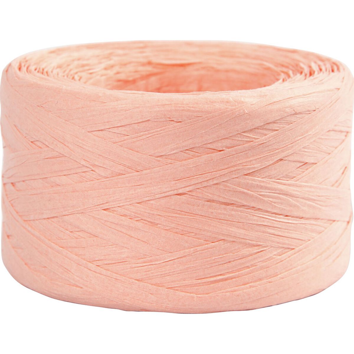 Raffia Papirgarn - B 7-8 Mm - Lys Rosa - 100 M