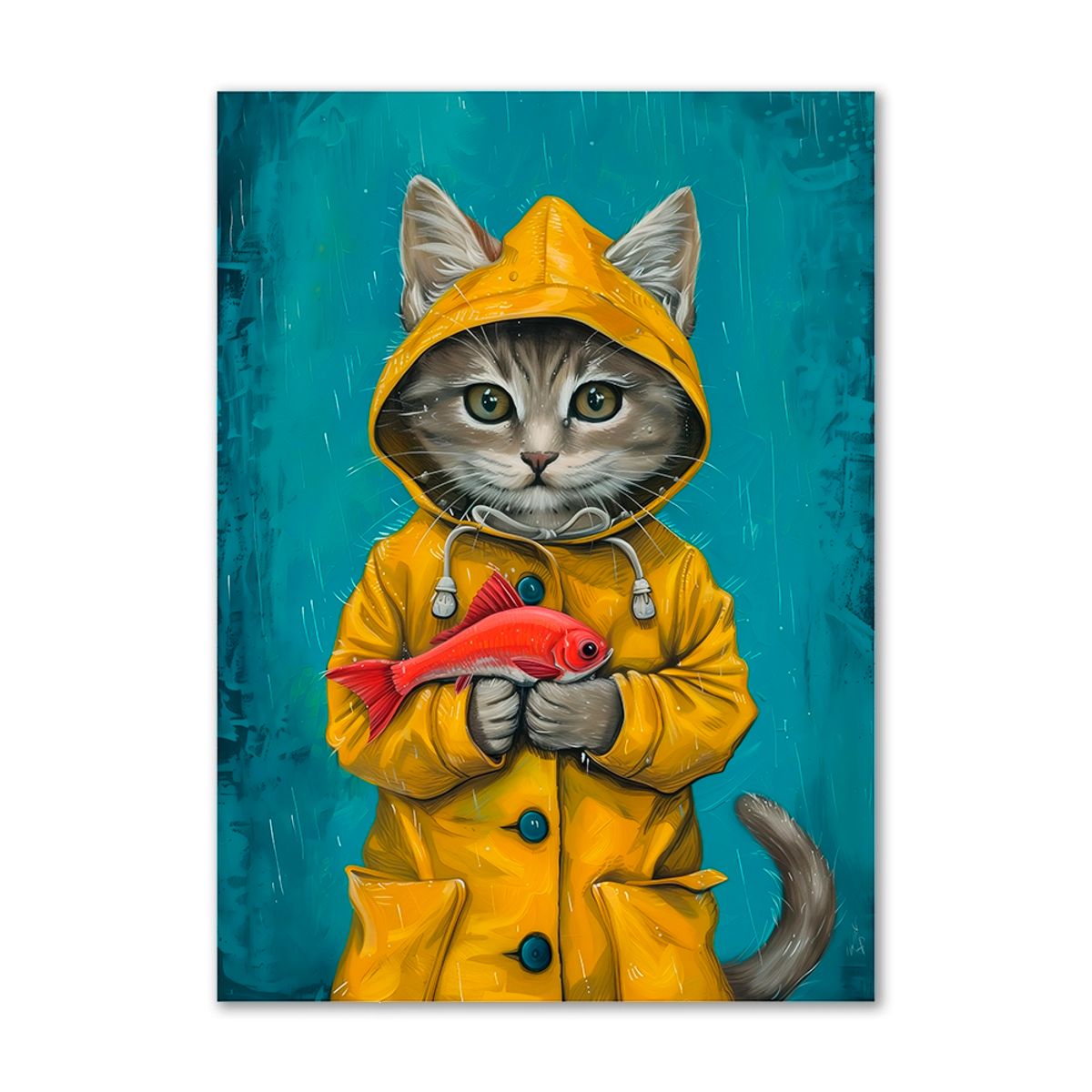 Raincoat Catitude - 70x100 cm. - Ingen