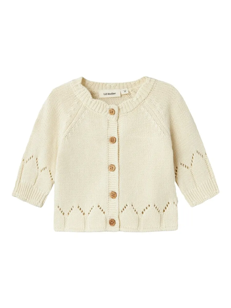 Ramla langærmet strik cardigan - TURTLEDOVE - 56