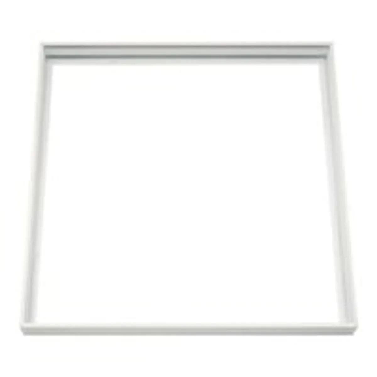 Ramme til 60x60 LED panel - Samlest med plasthjrner og hvid kant, 65mm hj