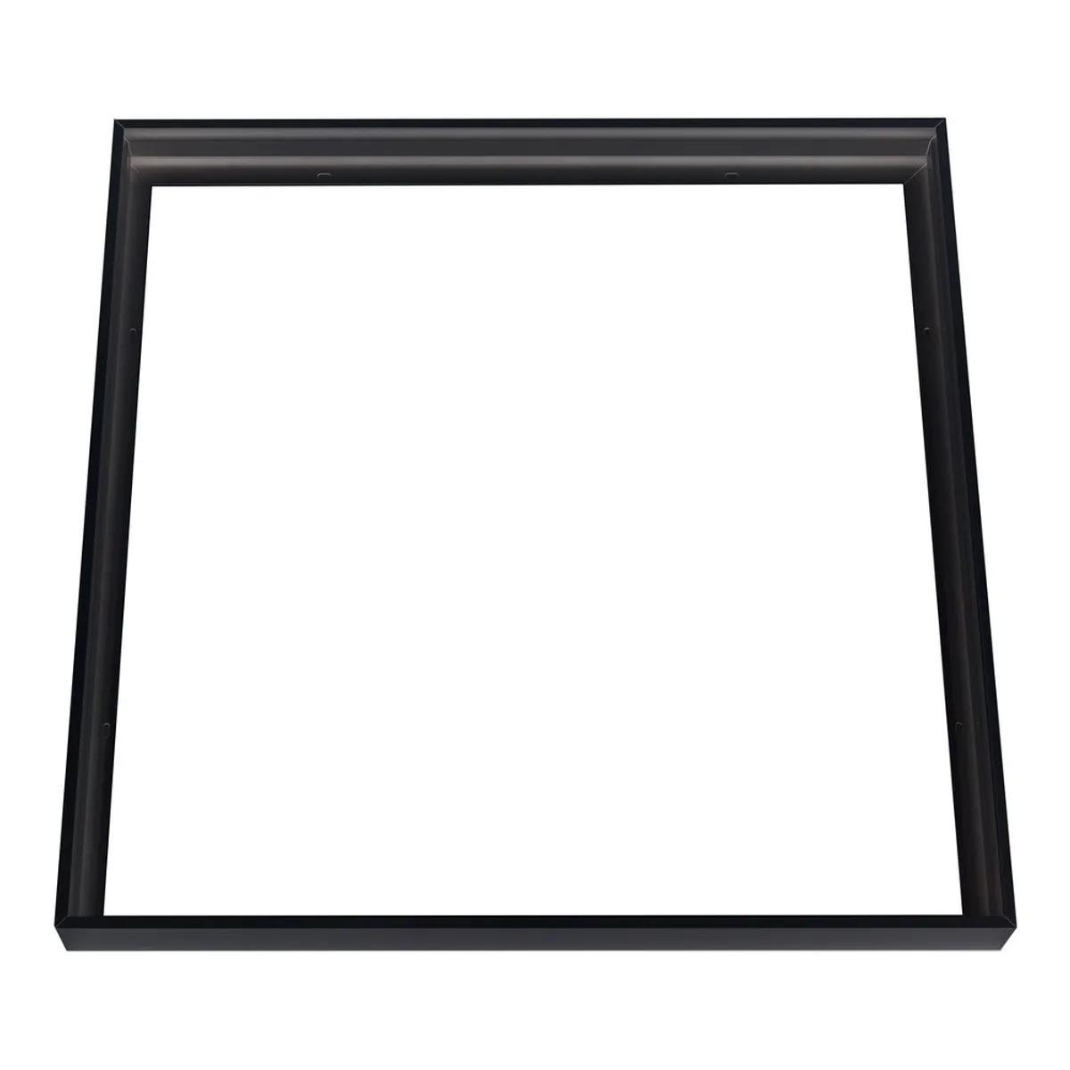 Ramme til 60x60 LED panel, sort - Hurtig skrueløs samlesæt, sort kant