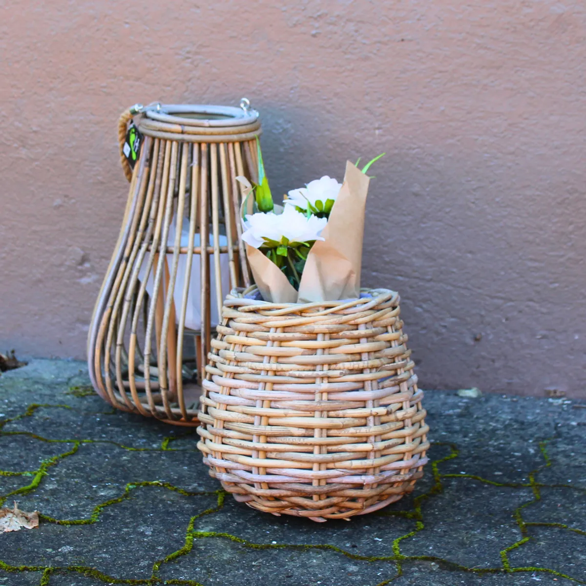 Rattan plantekurv | Ø19xh21cm