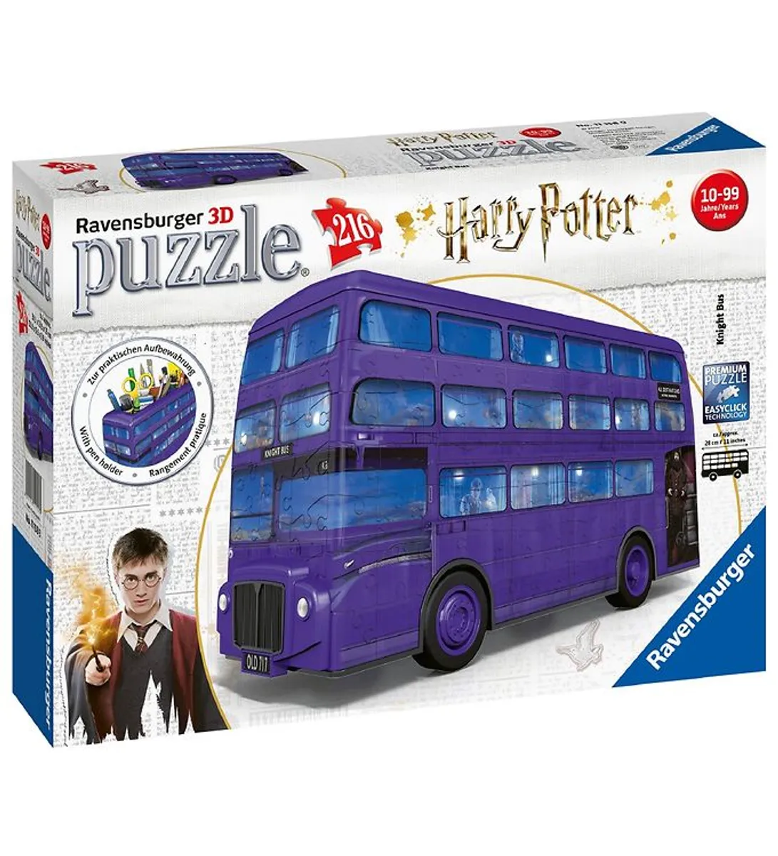 Ravensburger 3D Puslespil - 216 Brikker - Harry Potter Natbus