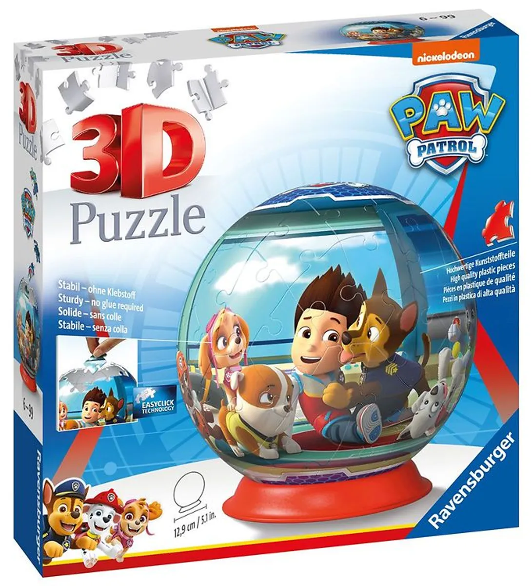 Ravensburger 3D Puslespil - 72 Brikker - Paw Patrol