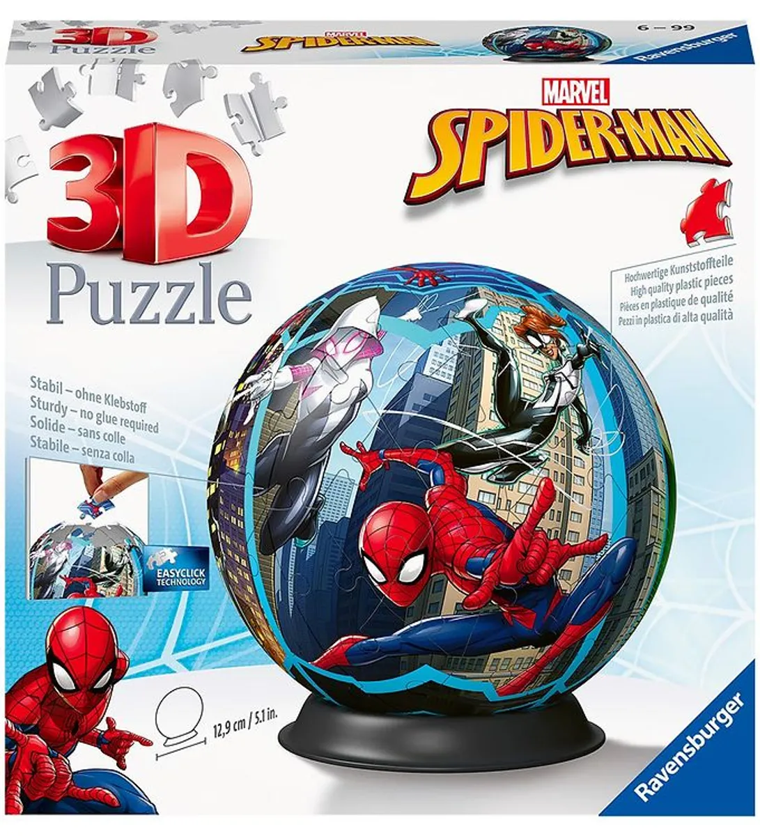 Ravensburger 3D Puslespil - 72 Brikker - Spider-Man