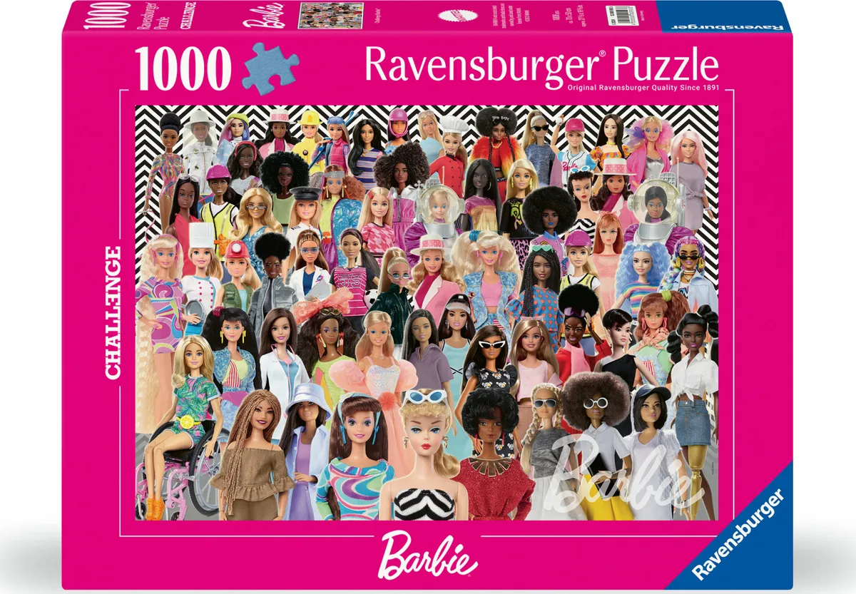 Ravensburger - Barbie Puslespil - Challenge - 1000 Brikker