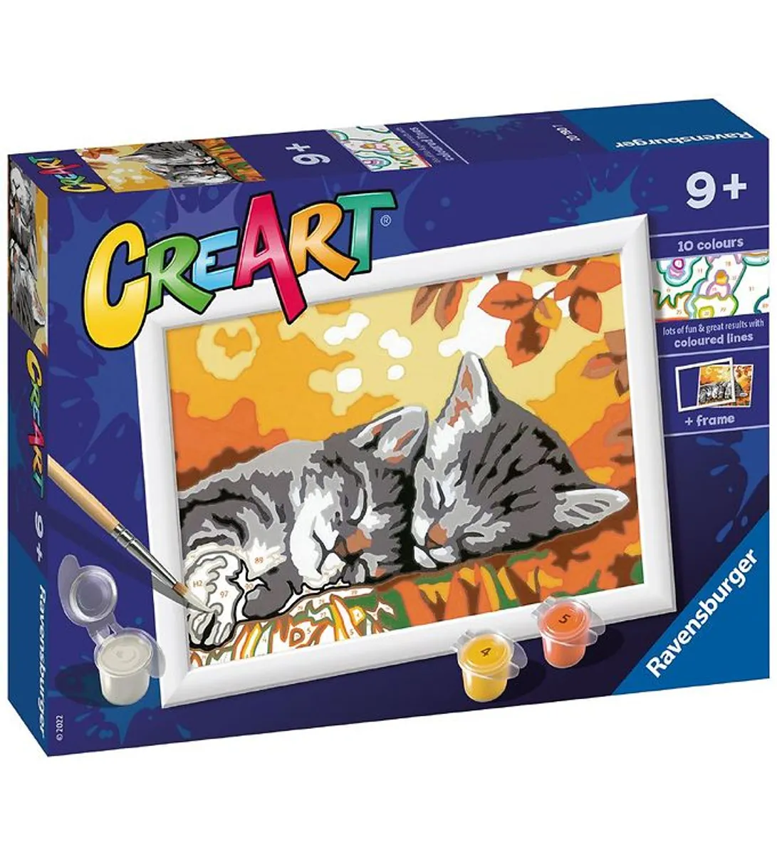 Ravensburger CreArt Malesæt - Autumn Kitties