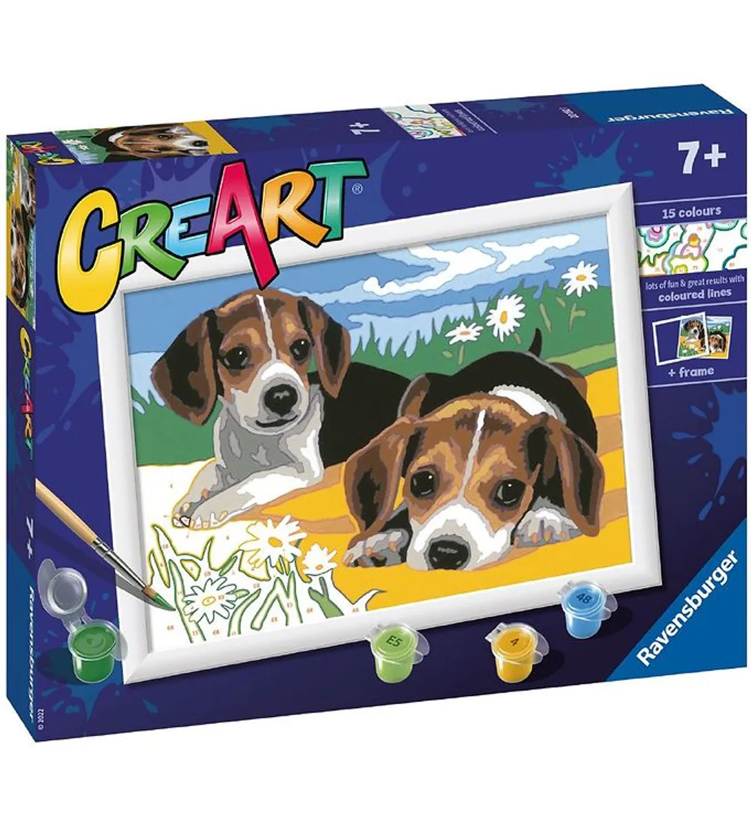 Ravensburger CreArt Malesæt - Jack Russel Puppy