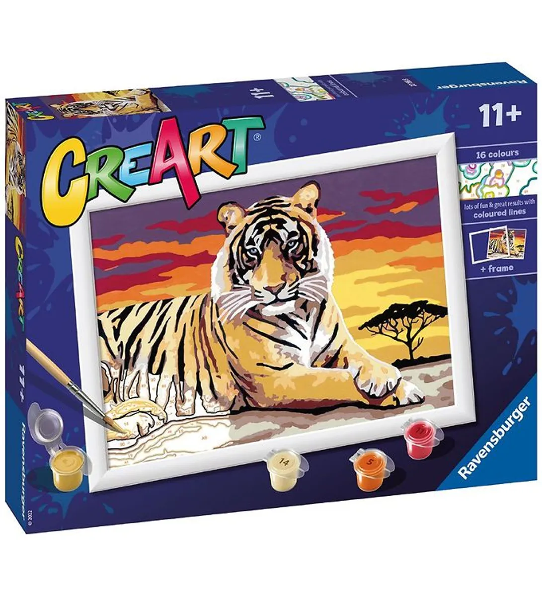 Ravensburger CreArt Malesæt - Majestic Tiger