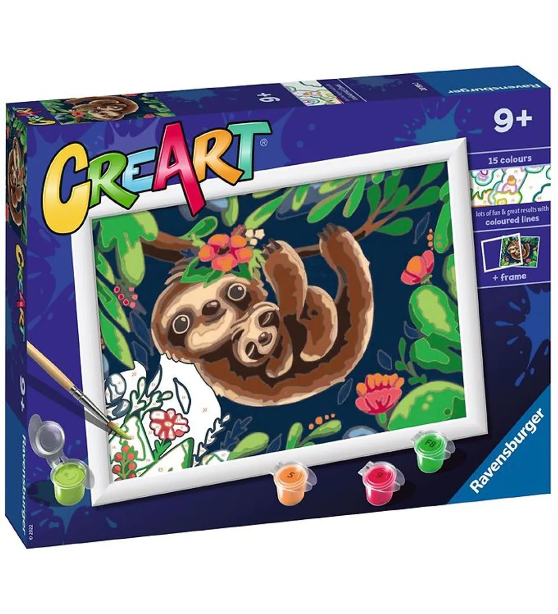 Ravensburger CreArt Malesæt - Sweet Sloths