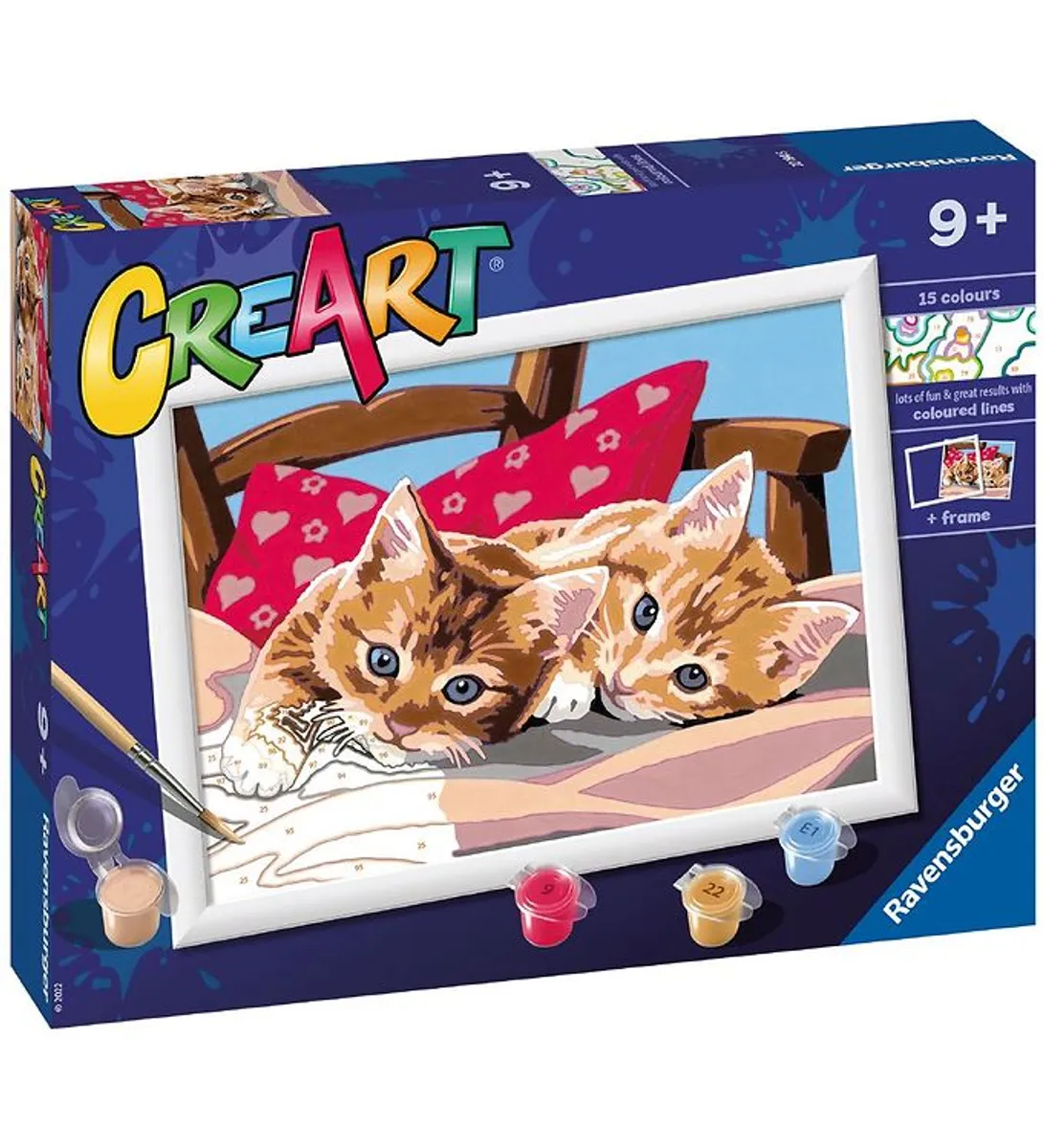 Ravensburger CreArt Malesæt - Two Cuddly Cats