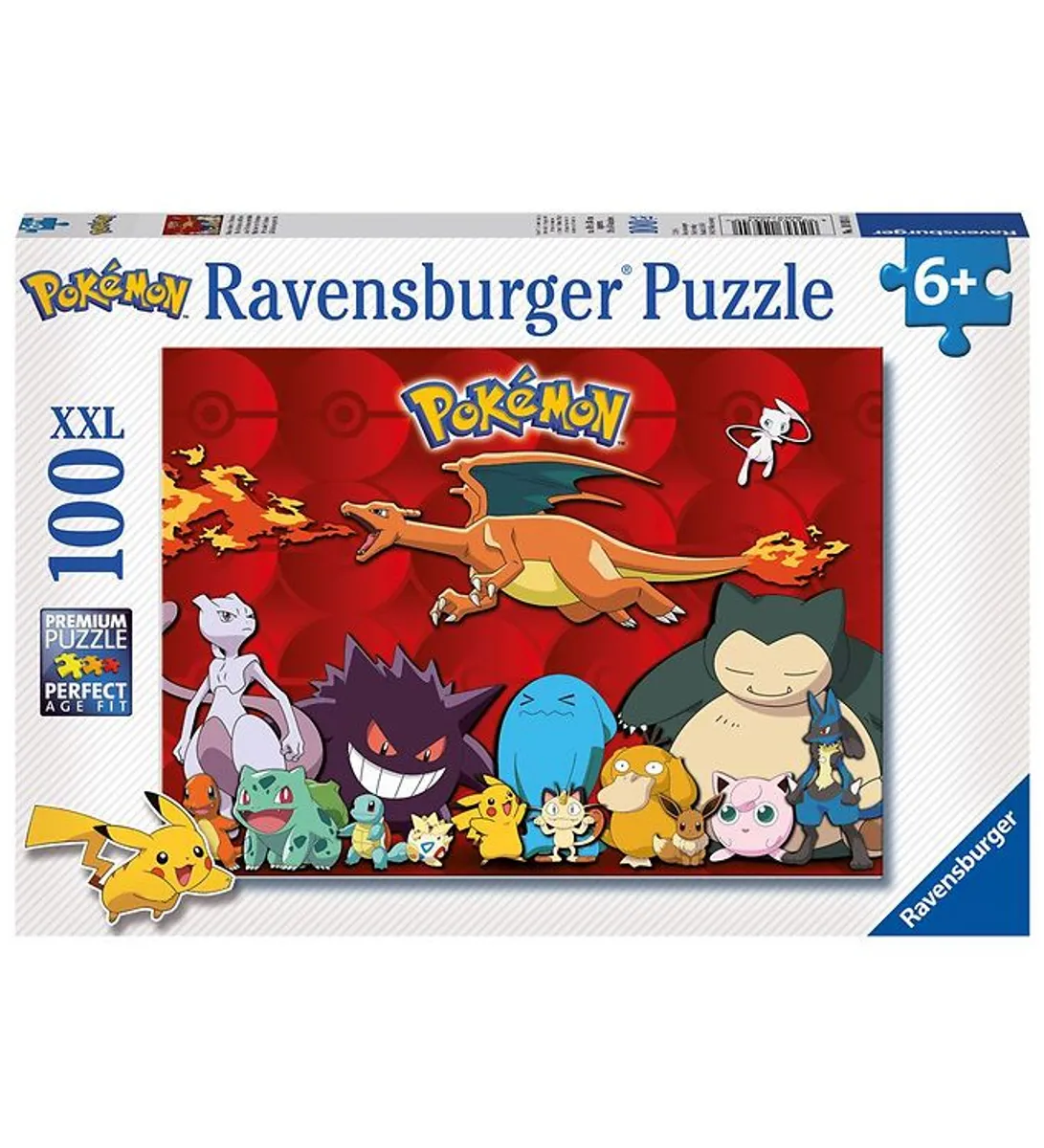 Ravensburger Puslespil - 100 Brikker - My Favorite Pokémon