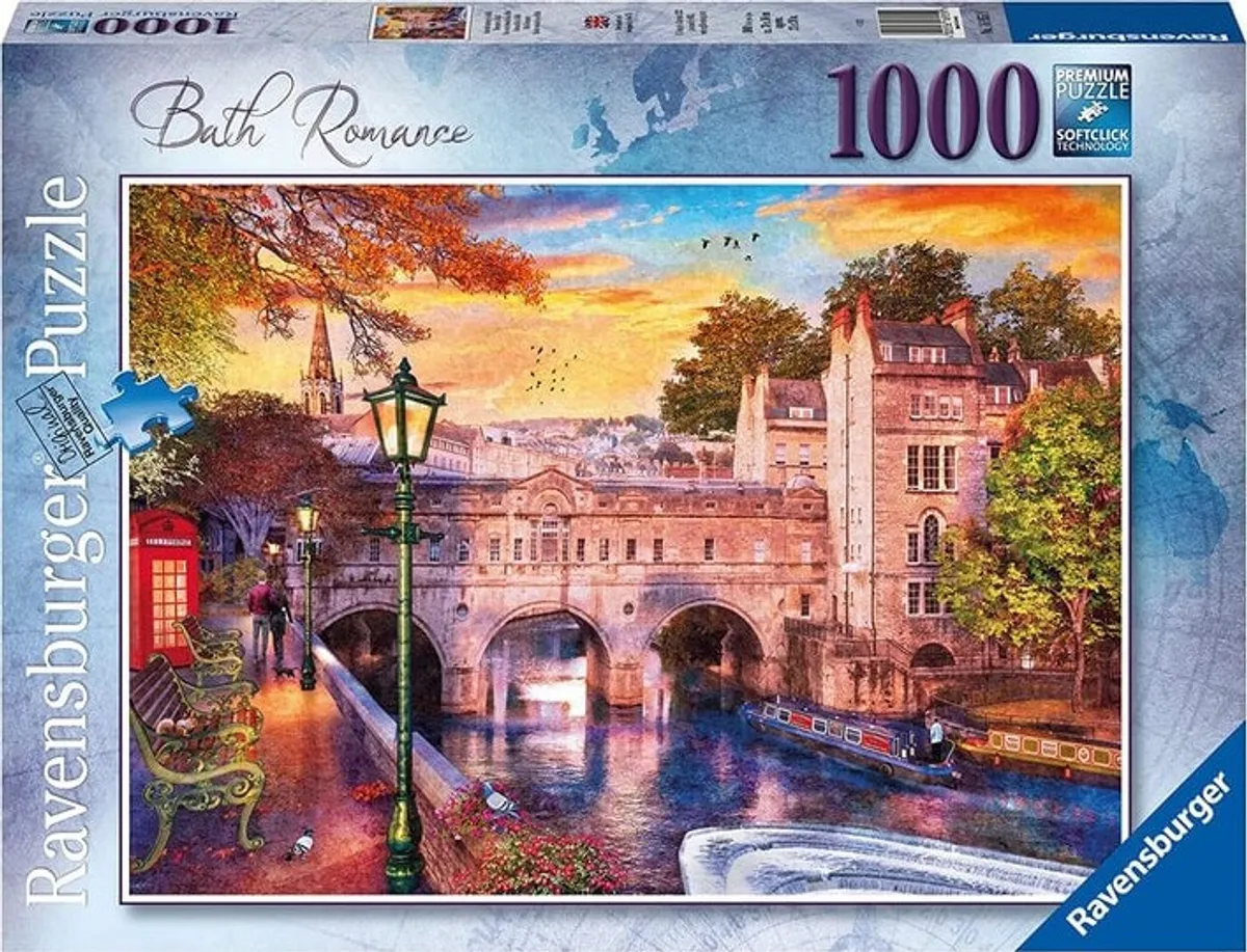 Ravensburger Puslespil - 1000 Brikker - Bath Romance